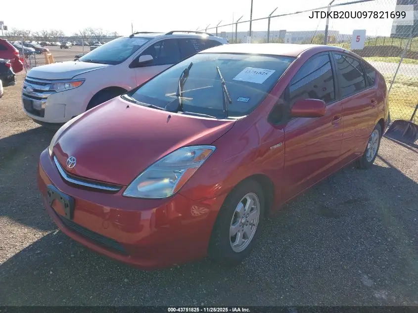 JTDKB20U097821699 2009 Toyota Prius