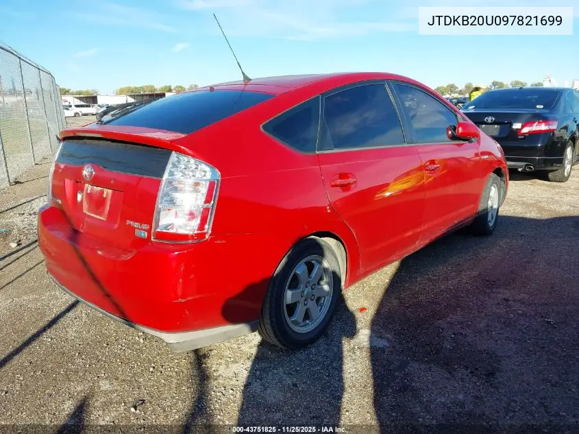 JTDKB20U097821699 2009 Toyota Prius