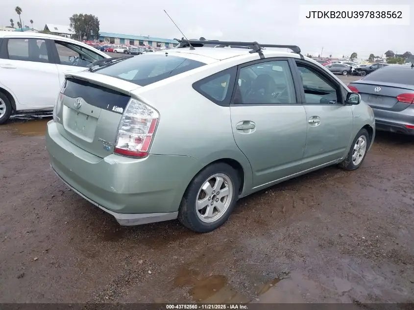 JTDKB20U397838562 2009 Toyota Prius
