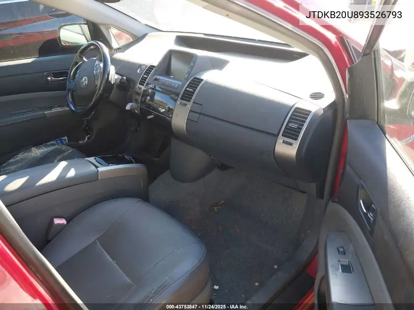 JTDKB20U893526793 2009 Toyota Prius