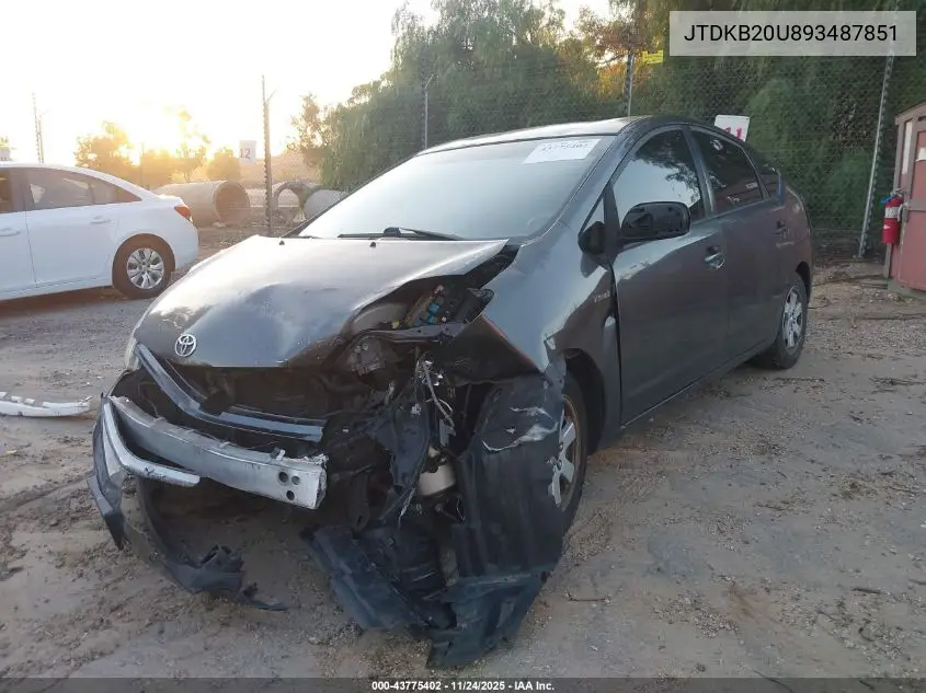 JTDKB20U893487851 2009 Toyota Prius