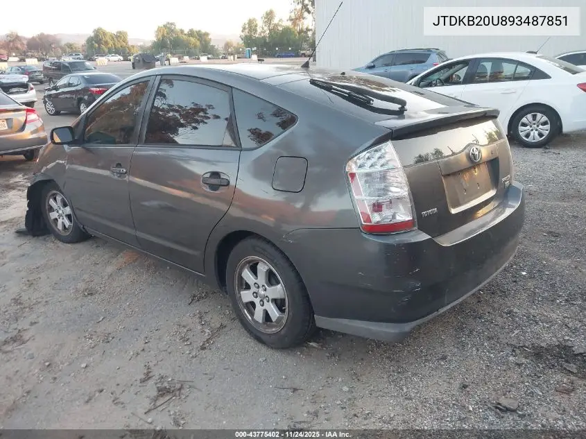 JTDKB20U893487851 2009 Toyota Prius