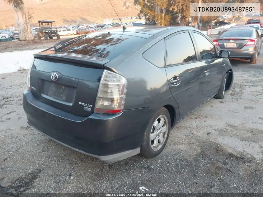 JTDKB20U893487851 2009 Toyota Prius