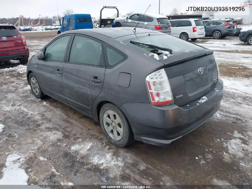 JTDKB20U393519296 2009 Toyota Prius