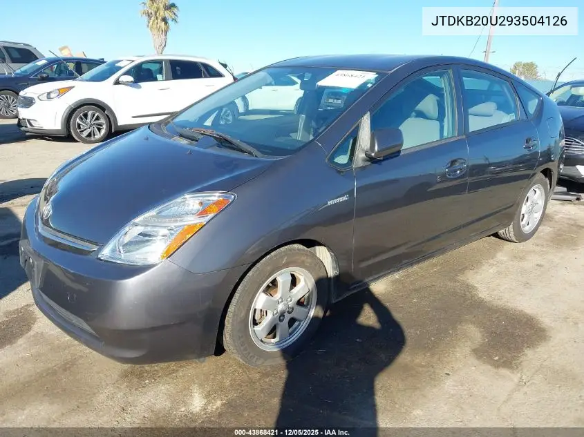 JTDKB20U293504126 2009 Toyota Prius