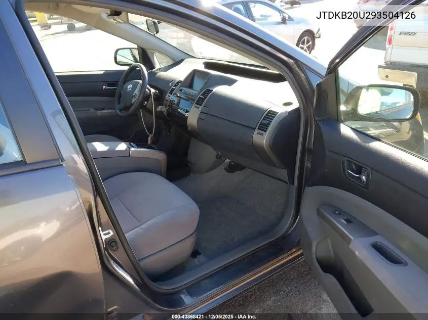 JTDKB20U293504126 2009 Toyota Prius
