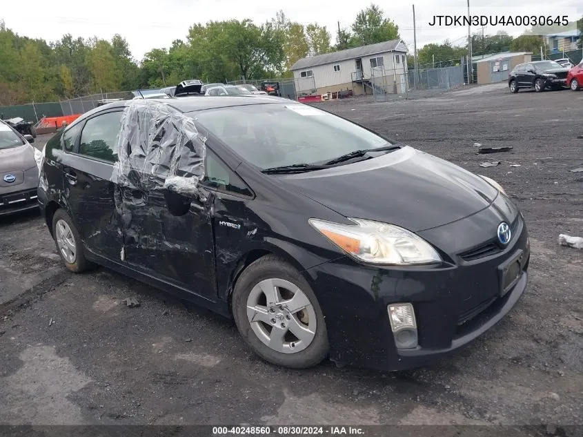 2010 Toyota Prius Iii VIN: JTDKN3DU4A0030645 Lot: 40248560