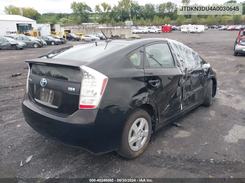 2010 Toyota Prius Iii VIN: JTDKN3DU4A0030645 Lot: 40248560