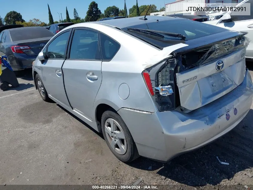 2010 Toyota Prius Ii VIN: JTDKN3DU4A0182991 Lot: 40266221