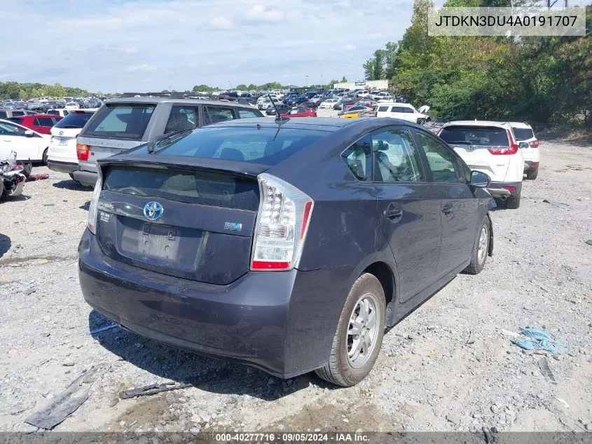 JTDKN3DU4A0191707 2010 Toyota Prius Iii