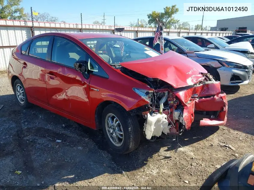 JTDKN3DU6A1012450 2010 Toyota Prius Ii