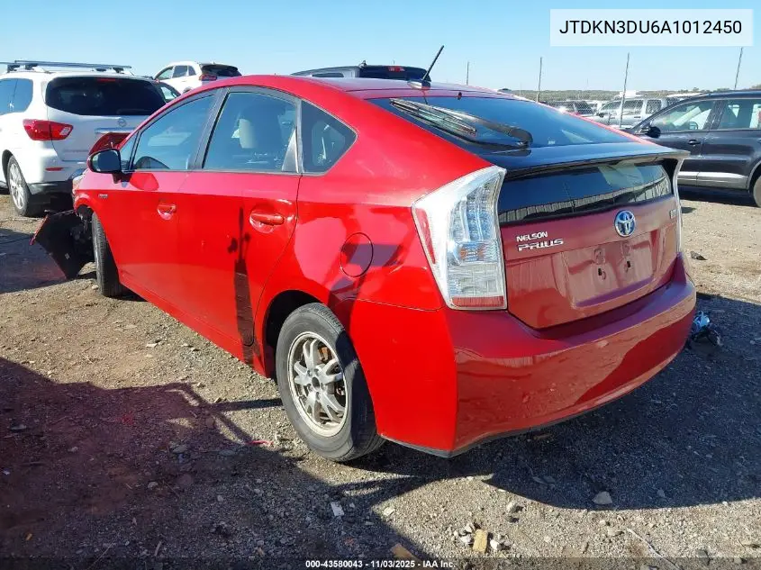 JTDKN3DU6A1012450 2010 Toyota Prius Ii