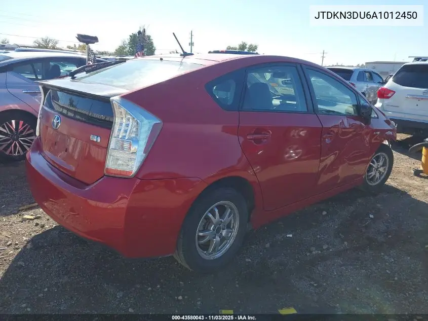 JTDKN3DU6A1012450 2010 Toyota Prius Ii