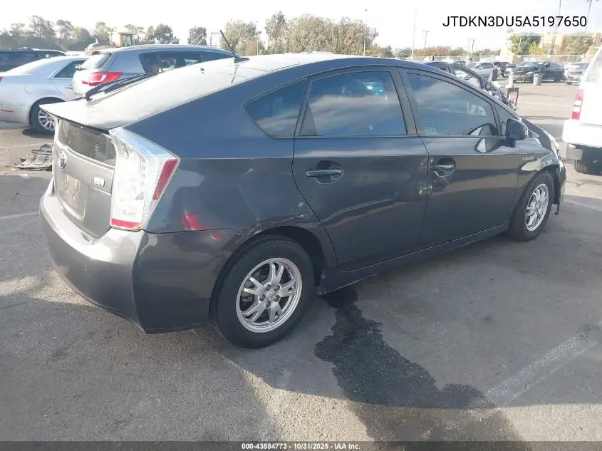 JTDKN3DU5A5197650 2010 Toyota Prius Iv