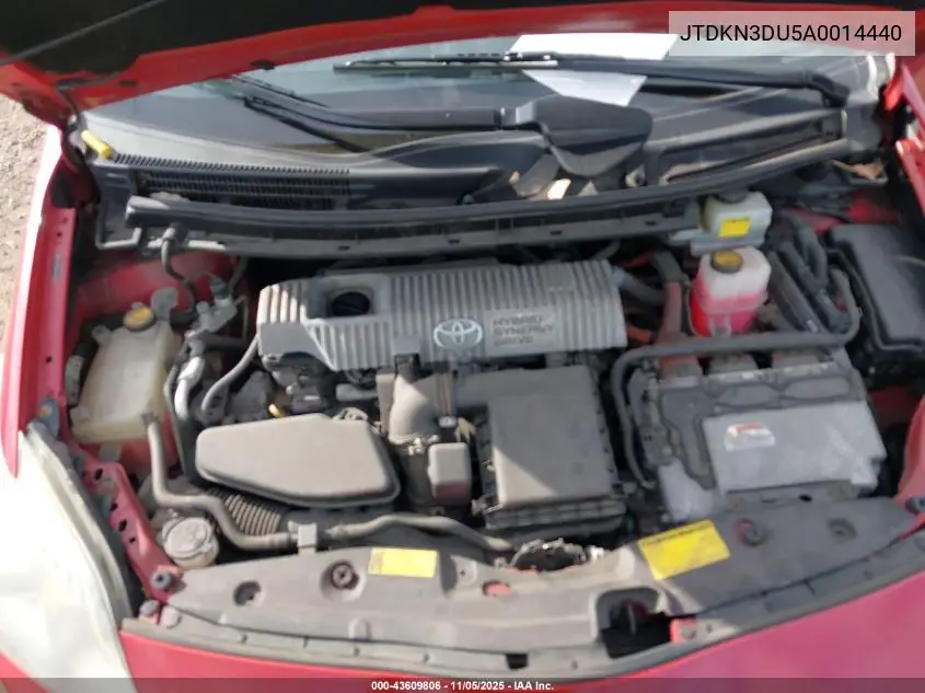 JTDKN3DU5A0014440 2010 Toyota Prius Iv