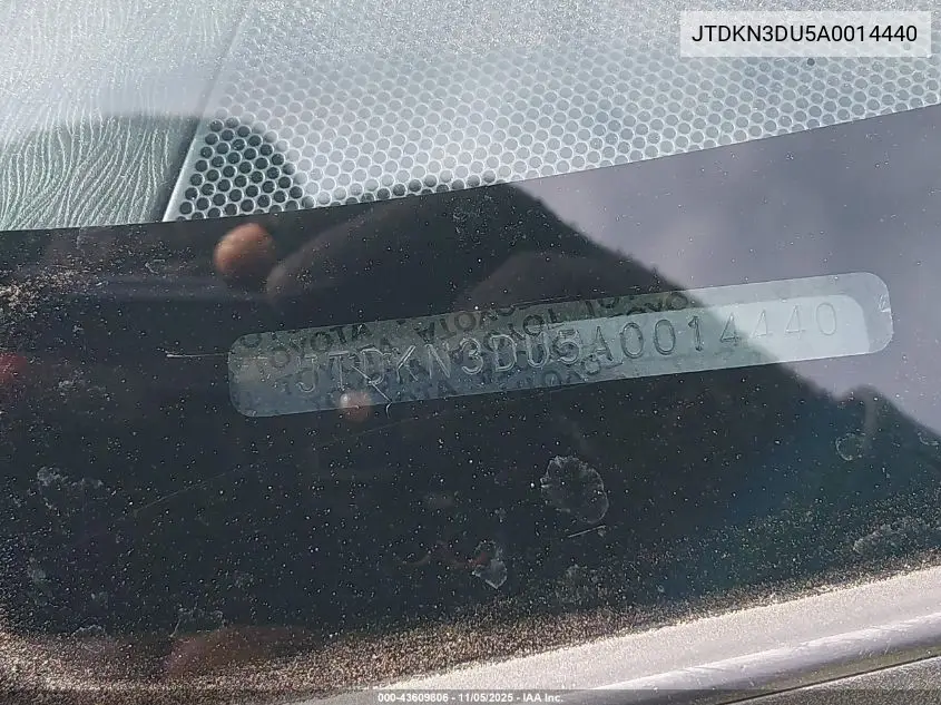 JTDKN3DU5A0014440 2010 Toyota Prius Iv