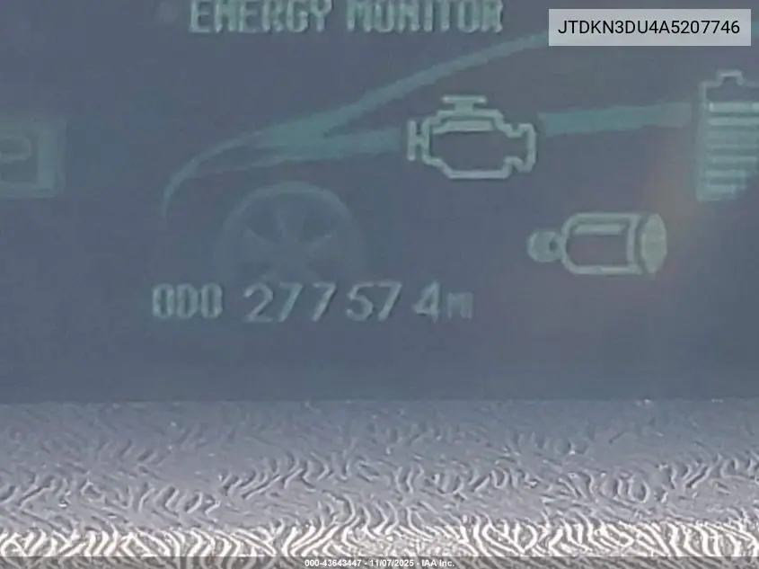 JTDKN3DU4A5207746 2010 Toyota Prius Ii