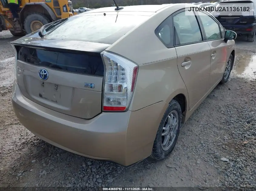 JTDKN3DU2A1136182 2010 Toyota Prius Ii