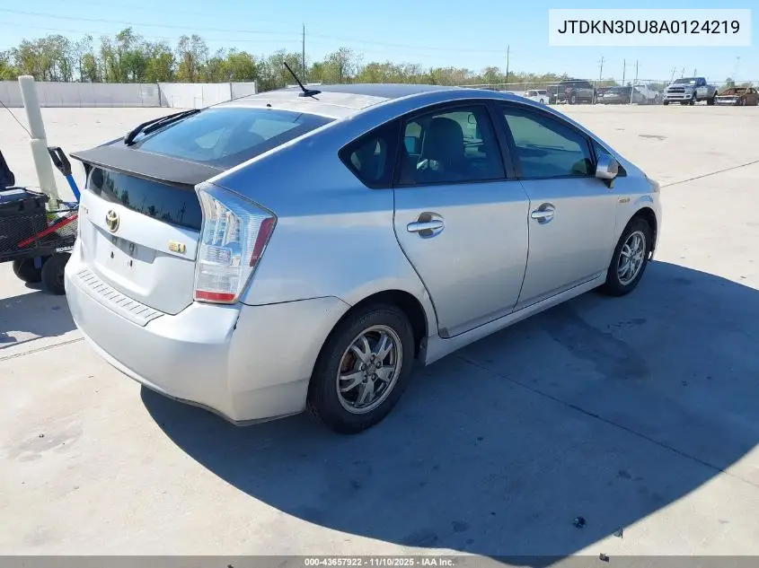 JTDKN3DU8A0124219 2010 Toyota Prius Iii
