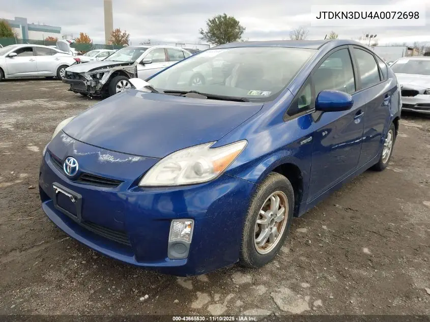 JTDKN3DU4A0072698 2010 Toyota Prius Ii