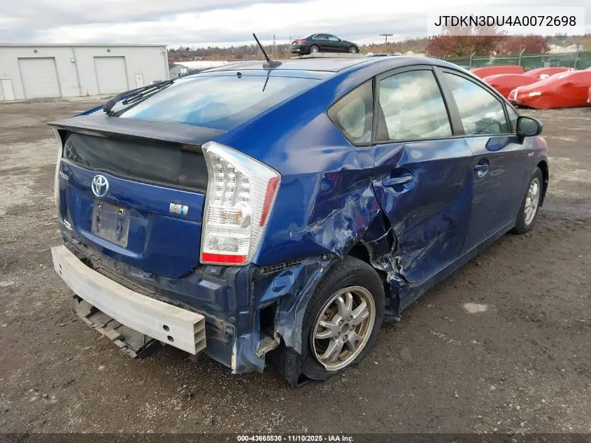 JTDKN3DU4A0072698 2010 Toyota Prius Ii