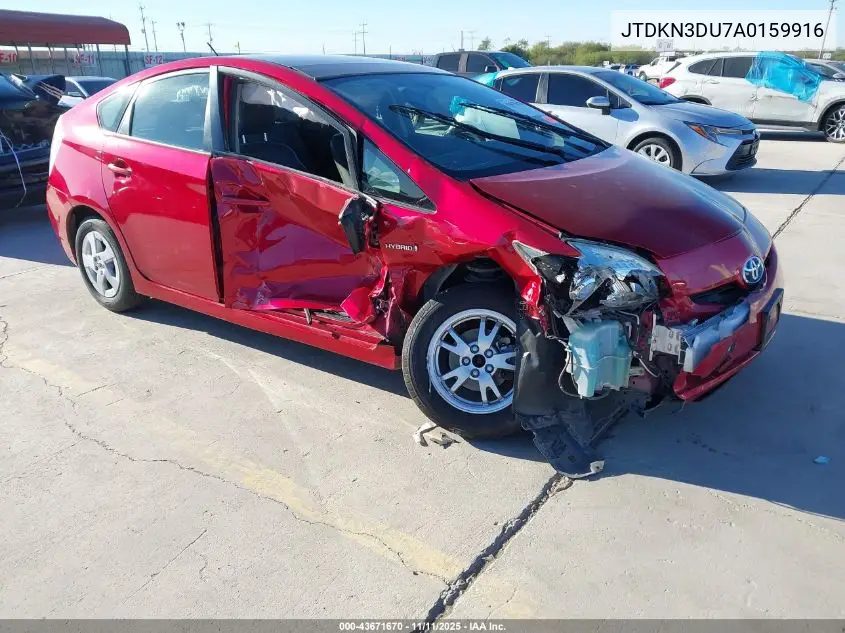 JTDKN3DU7A0159916 2010 Toyota Prius Iii
