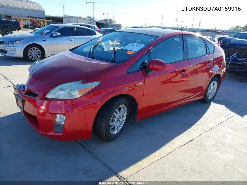 JTDKN3DU7A0159916 2010 Toyota Prius Iii