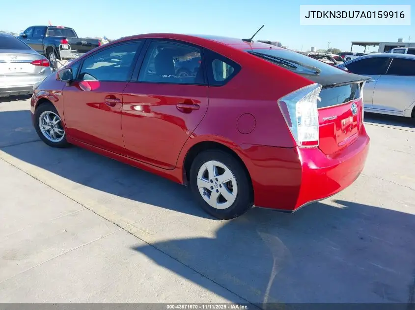 JTDKN3DU7A0159916 2010 Toyota Prius Iii