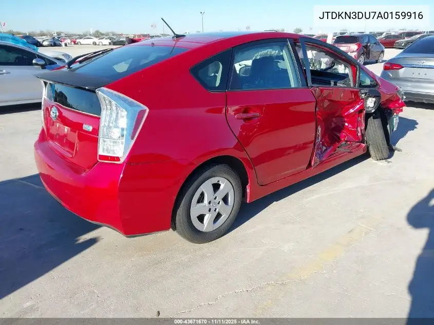JTDKN3DU7A0159916 2010 Toyota Prius Iii
