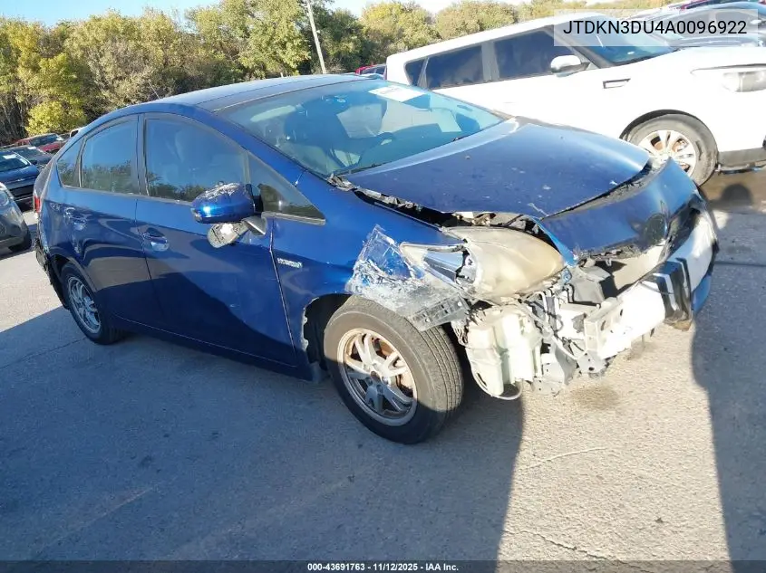 JTDKN3DU4A0096922 2010 Toyota Prius Iv