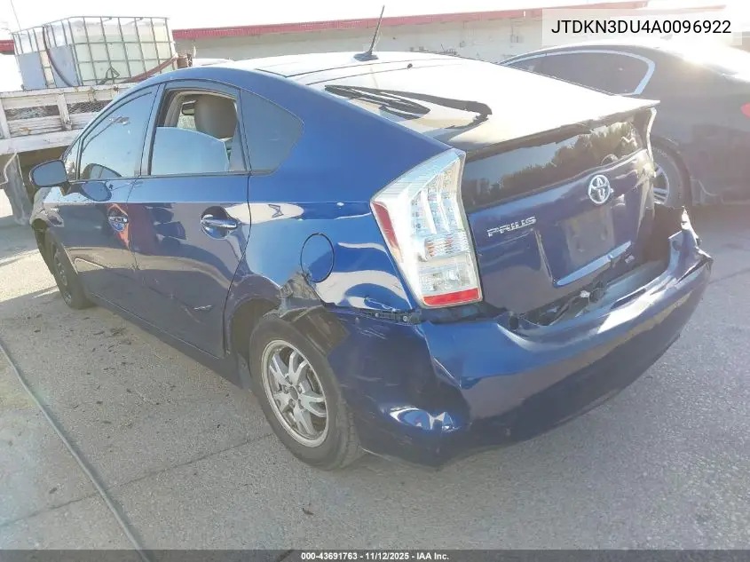 JTDKN3DU4A0096922 2010 Toyota Prius Iv