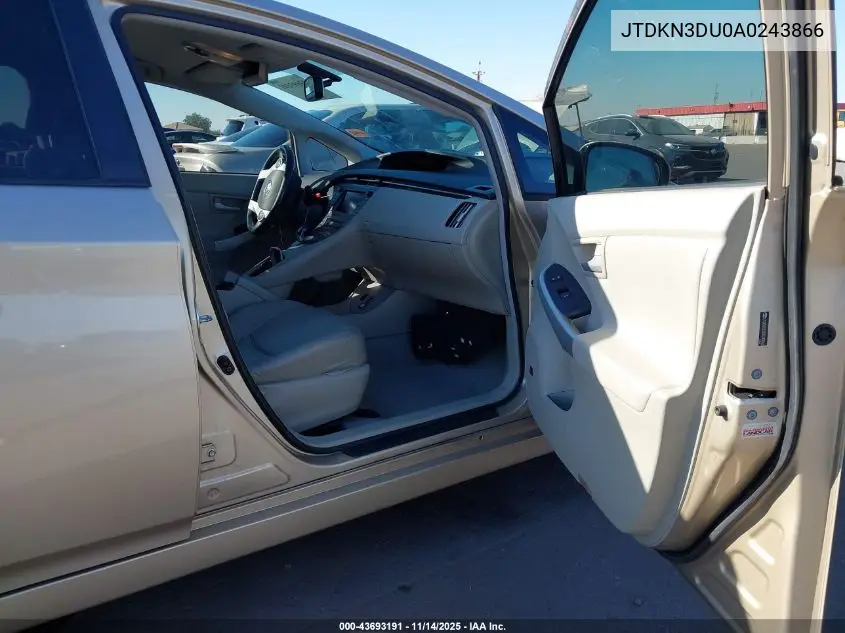 JTDKN3DU0A0243866 2010 Toyota Prius Iv