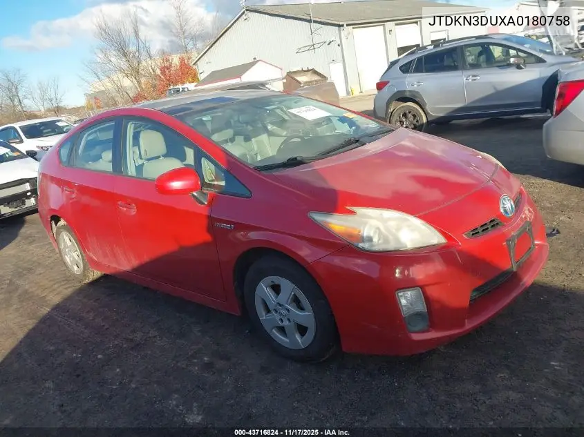 JTDKN3DUXA0180758 2010 Toyota Prius Iv