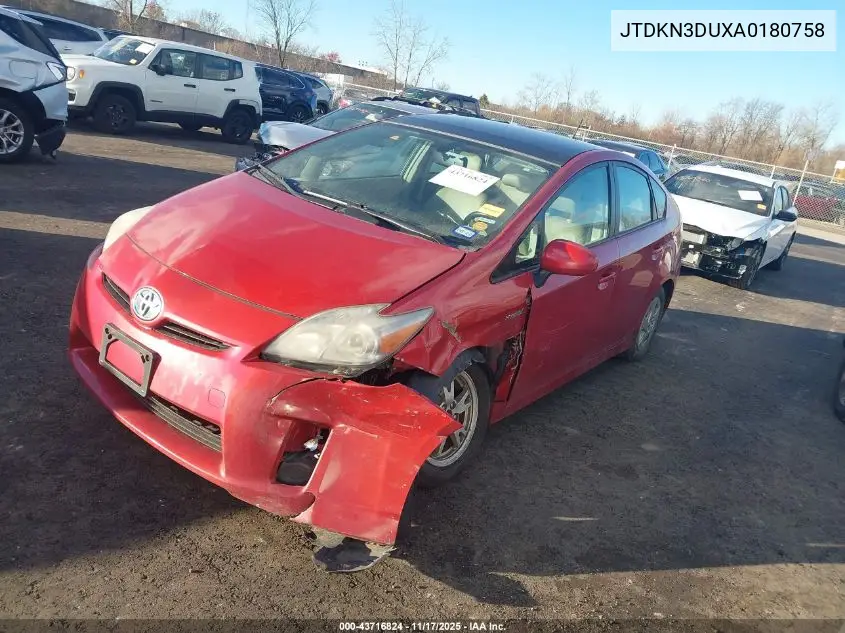 JTDKN3DUXA0180758 2010 Toyota Prius Iv