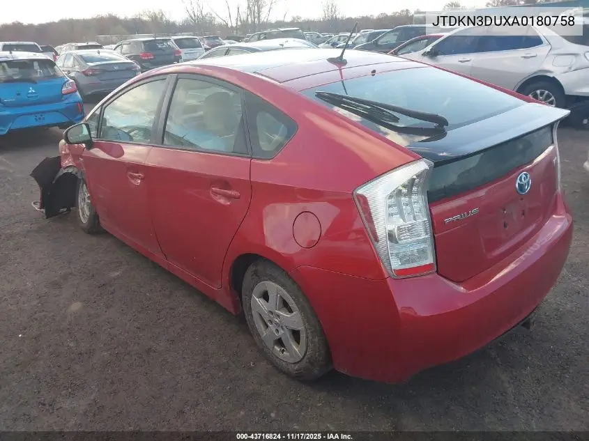 JTDKN3DUXA0180758 2010 Toyota Prius Iv
