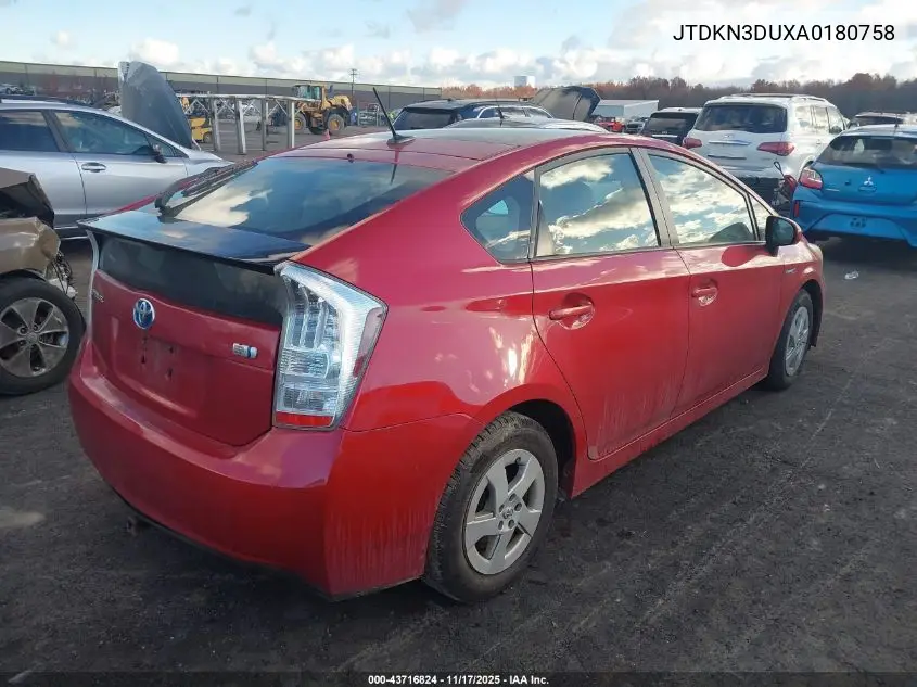 JTDKN3DUXA0180758 2010 Toyota Prius Iv