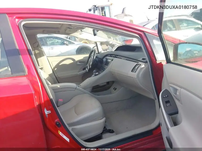 JTDKN3DUXA0180758 2010 Toyota Prius Iv