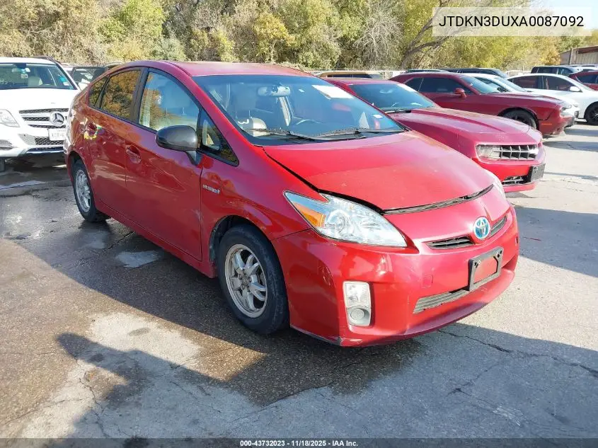 JTDKN3DUXA0087092 2010 Toyota Prius Iv