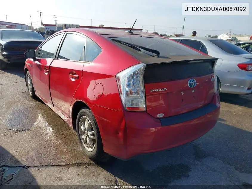 JTDKN3DUXA0087092 2010 Toyota Prius Iv
