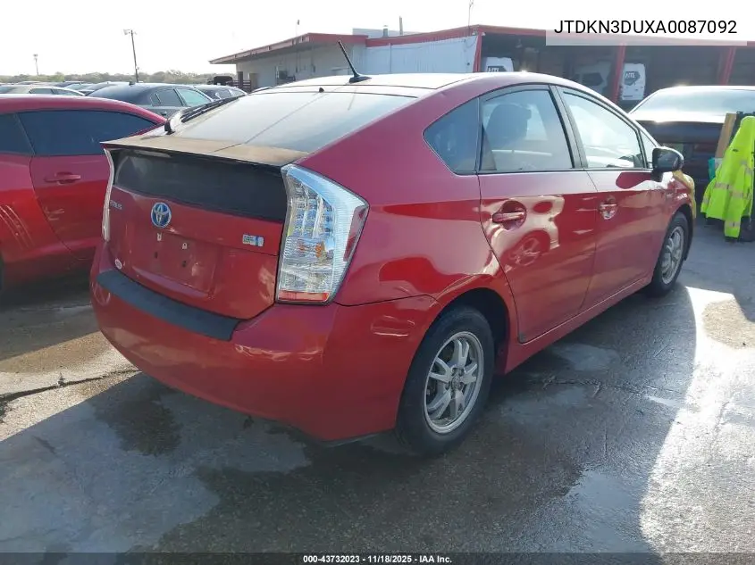 JTDKN3DUXA0087092 2010 Toyota Prius Iv