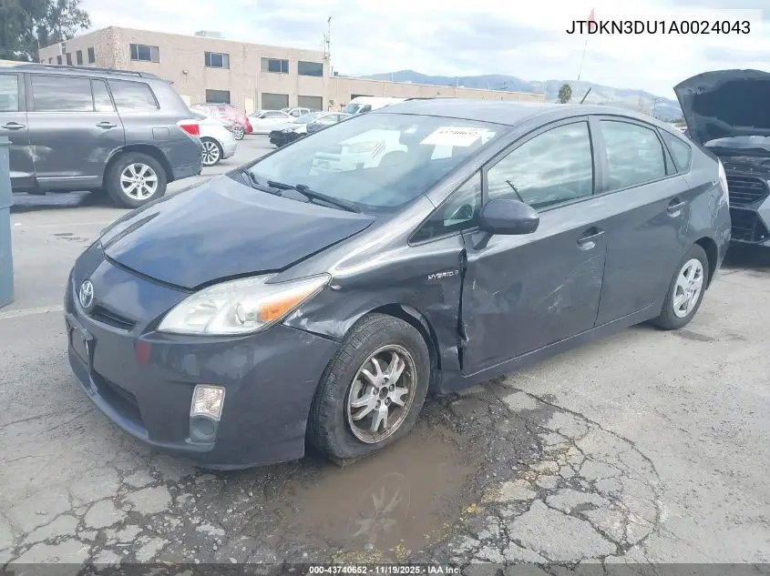 JTDKN3DU1A0024043 2010 Toyota Prius Iii