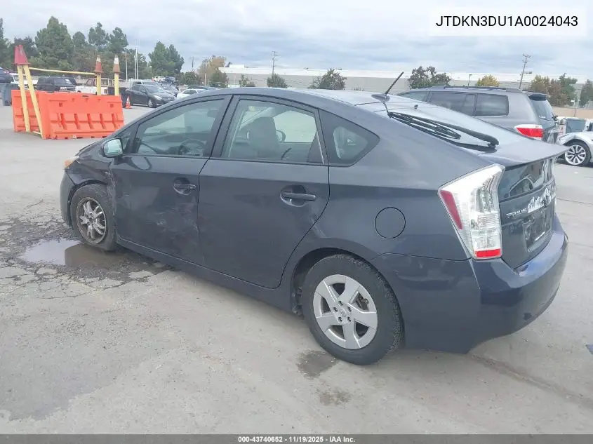 JTDKN3DU1A0024043 2010 Toyota Prius Iii
