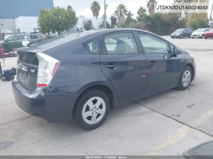 JTDKN3DU1A0024043 2010 Toyota Prius Iii