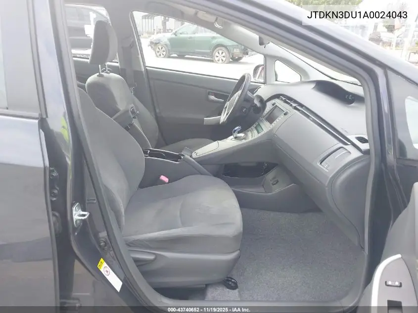 JTDKN3DU1A0024043 2010 Toyota Prius Iii