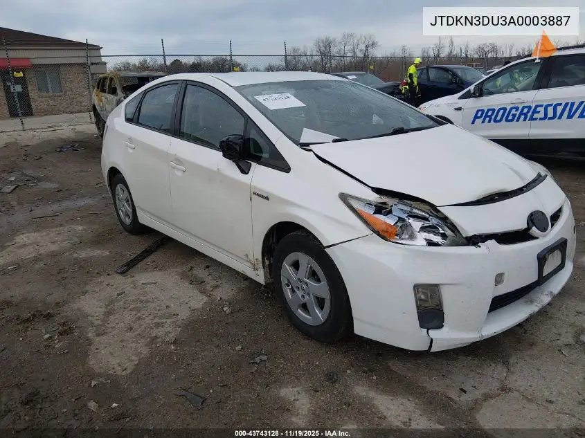JTDKN3DU3A0003887 2010 Toyota Prius Ii