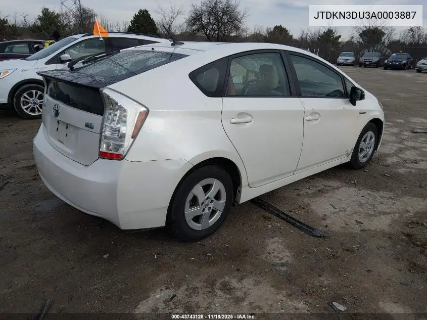 JTDKN3DU3A0003887 2010 Toyota Prius Ii