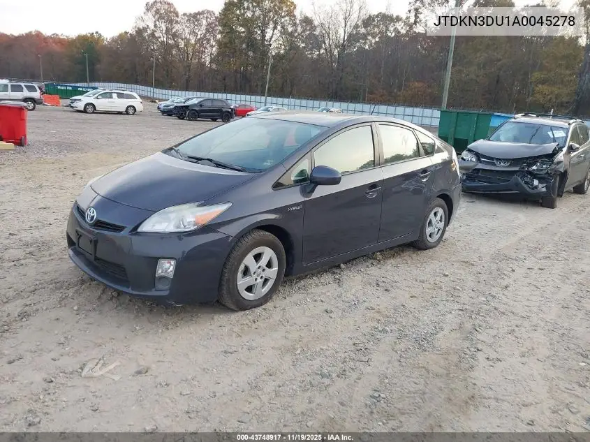 JTDKN3DU1A0045278 2010 Toyota Prius Iv