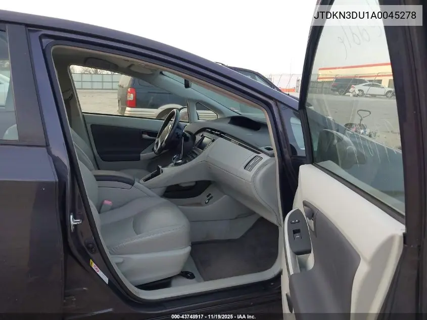 JTDKN3DU1A0045278 2010 Toyota Prius Iv