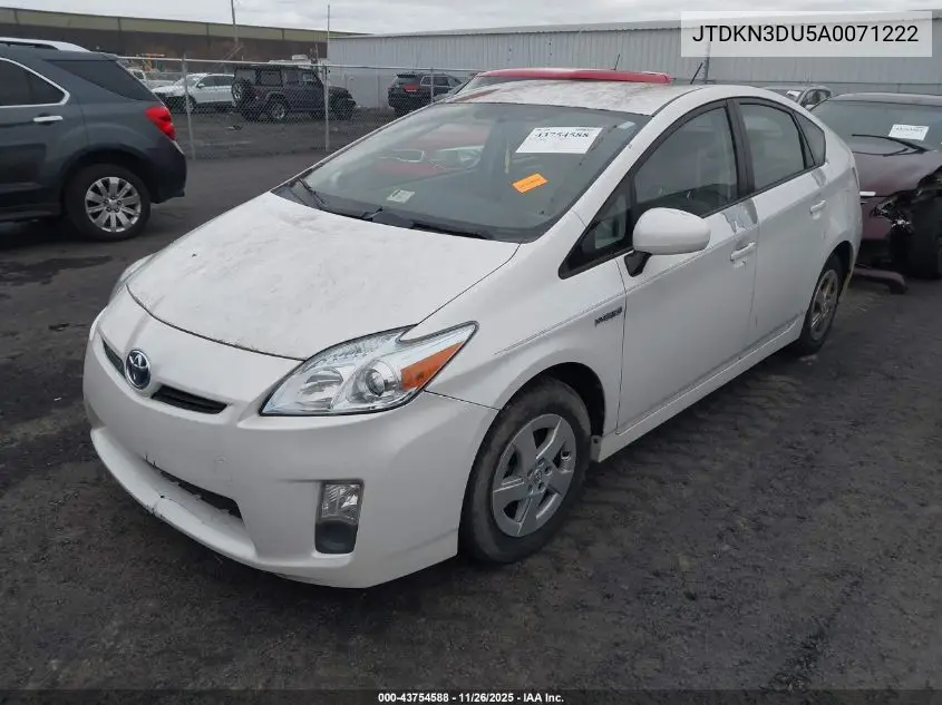 JTDKN3DU5A0071222 2010 Toyota Prius Iii