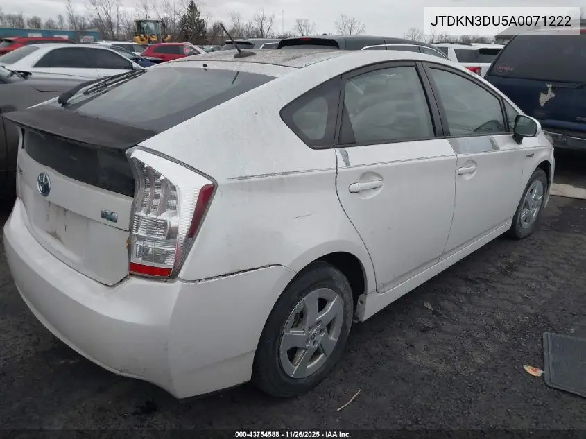 JTDKN3DU5A0071222 2010 Toyota Prius Iii